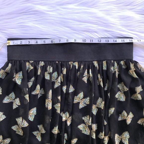 Kirra Chiffon Bow Print Skirt - Picture 4 of 7